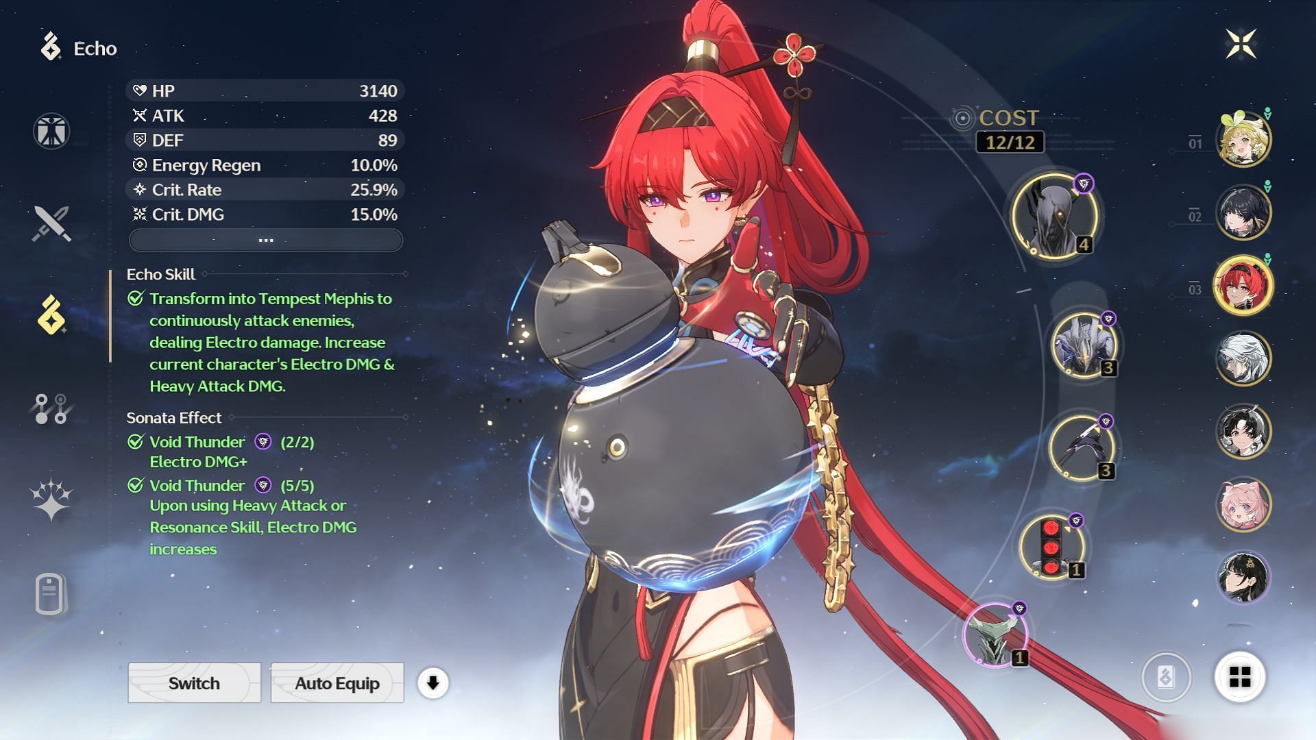 The best combination to use after Data Bank lvl8 (Image via Kuro Games)